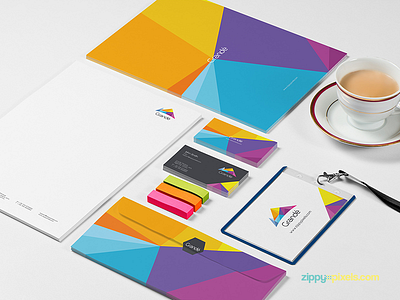 9 Photorealistic PSD Stationery Mockups