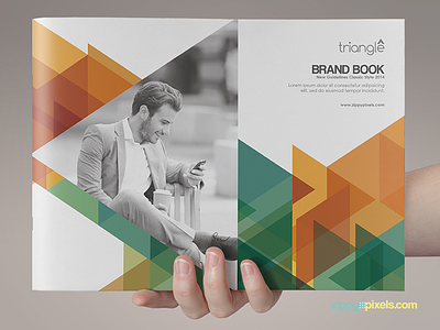 The Shapes – Brand Guidelines Template a4 size ai brand book brand brochure brand guidelines brand identity branding assets corporate identity indesign template logos pdf template