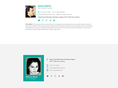 Download 10 Free Email Signature Templates By Zippypixels On Dribbble