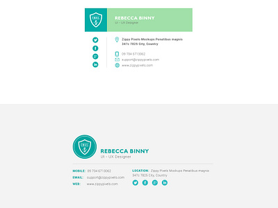 Download 10 Free Email Signature Templates By Zippypixels On Dribbble