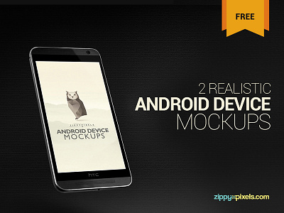 2 Free Android Device Mockups – HTC ONE M8