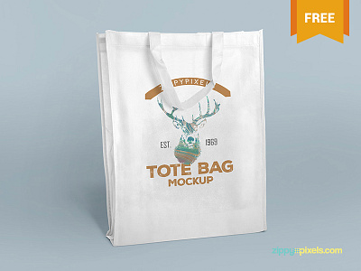 2 Free PSD Tote Bag Mockups