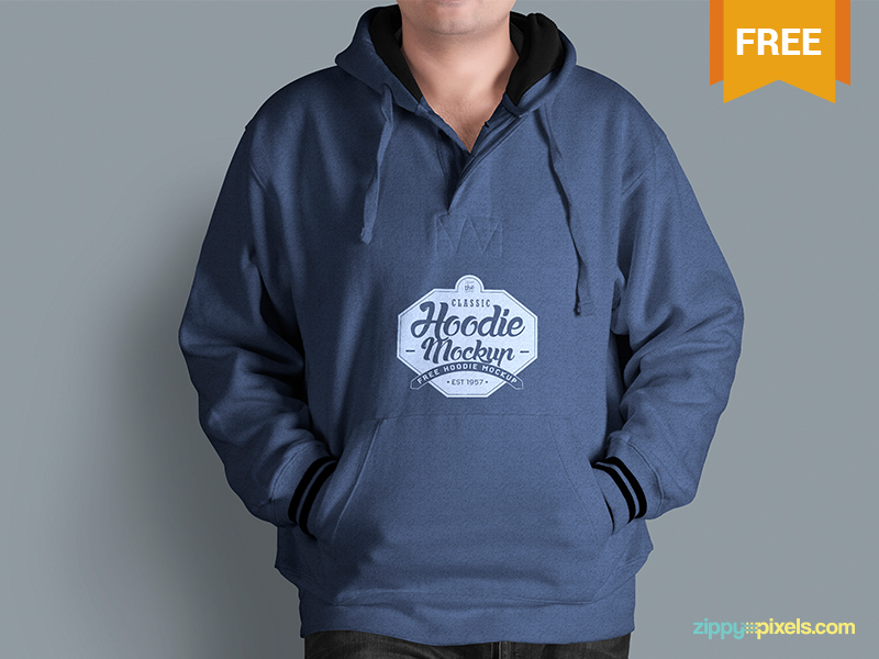 Download Men's Free Hoodie Mockup by ZippyPixels on Dribbble