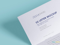 image 3 - Free US Letter Paper Mockup