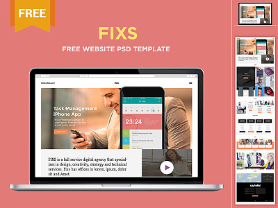 Free and customizable one page templates