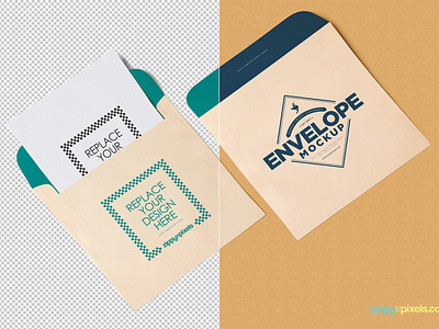 Download Free Envelope Letterhead Mockup Psd By Zippypixels On Dribbble