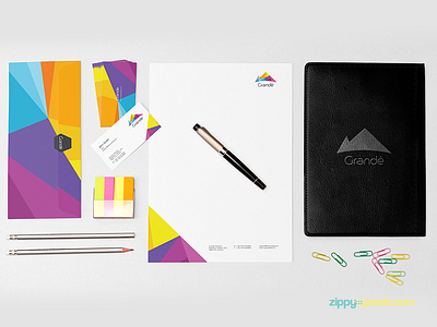 10 Beautiful Stationery Mockups Vol. 2 a4 letterhead brand identity business card cd label corporate identity mockup mockups paperclips pencils psd stationery stationery mockups
