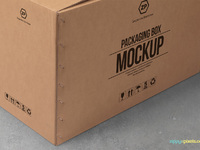 Download Free Cardboard Box Mockup by ZippyPixels | Dribbble | Dribbble