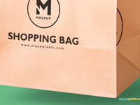 image 2 - Free Handheld Paper Bag Mockup