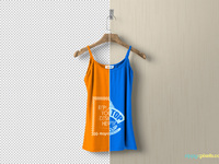 image 4 - Free Women's Tank Top Mockup PSD