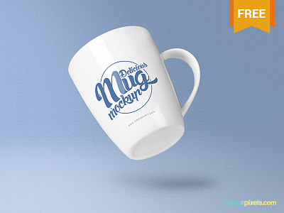 2 Free Coffee Mug Mockup PSD's branding design coffee mug free freebie logo merchandising mockup mockups mug photoshop presentation psd