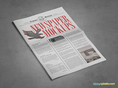 9 Newspaper PSD Advertisement Mockups Vol. 8