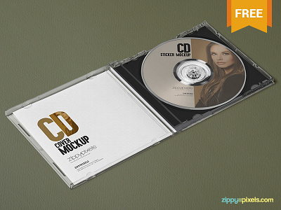 3 Free Plastic CD Case Mockups