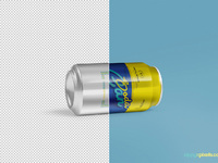 image 4 - Free Soft Drink Can Mockup PSD