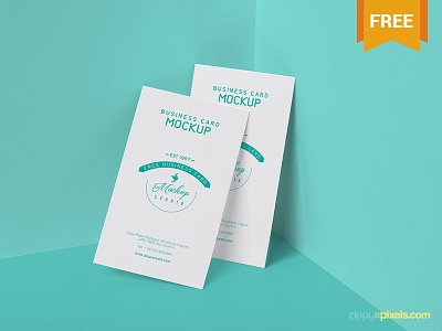 Free Visiting Card PSD Mockup brand identity branding business card business identity corporate identity free freebie mockups print design psd visiting card