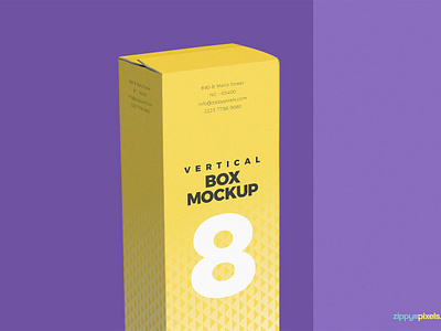 Download Free Vertical Box Mockup PSD by ZippyPixels on Dribbble