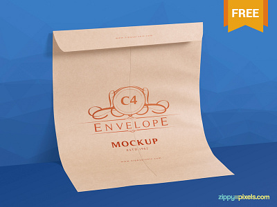 2 Free C4 Envelope Mockups