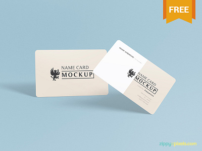 Free Name Card Mockup PSD branding businesscard carddesign free freebie idcard mockup namecard presentation psd tag visitingcard