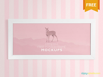 2 Free Customizable Photo Frame Mockups