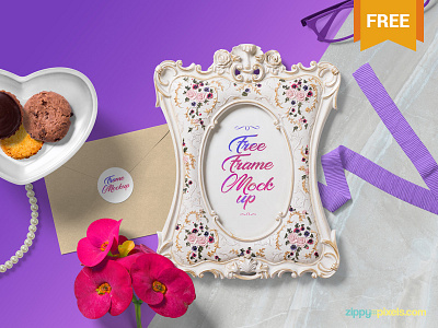 Free Gorgeous Picture Frame Mockup Scene
