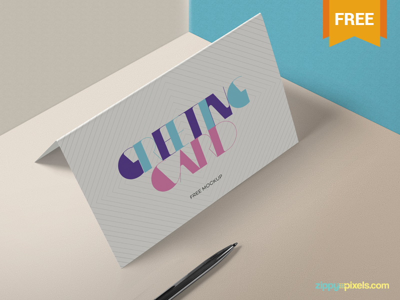 Free Greeting Card Mockup by ZippyPixels on Dribbble
