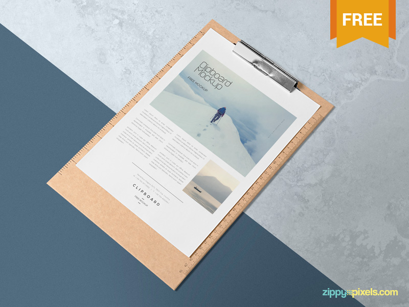 Download Free A4 Paper Mock Up by ZippyPixels | Dribbble | Dribbble