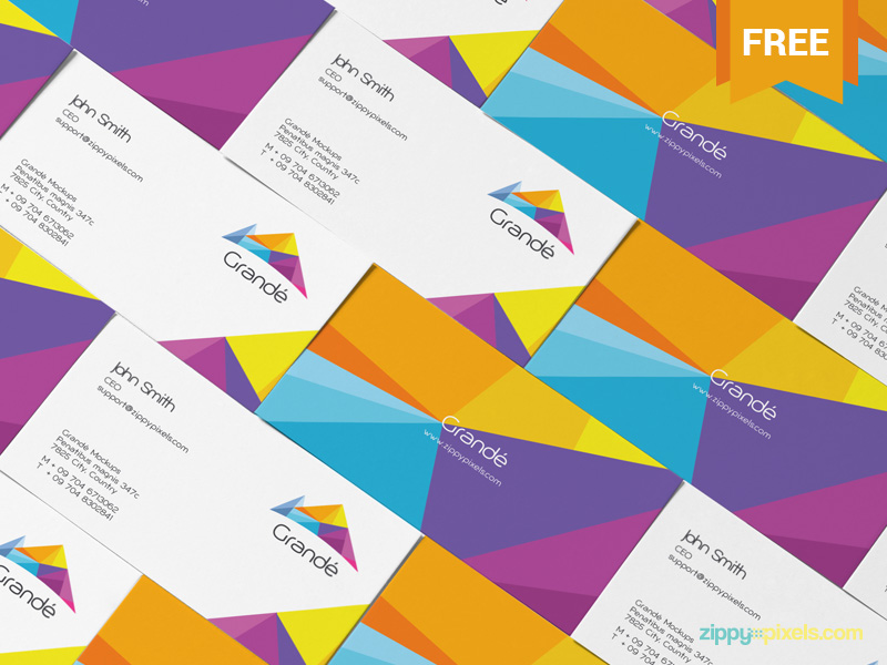 Free Stylish Personal Card Mockup By Zippypixels On Dribbble