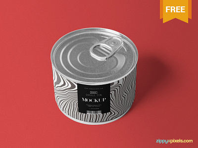 Free Round Tin Mockup box branding container free freebie mockup packaging photoshop psd tin