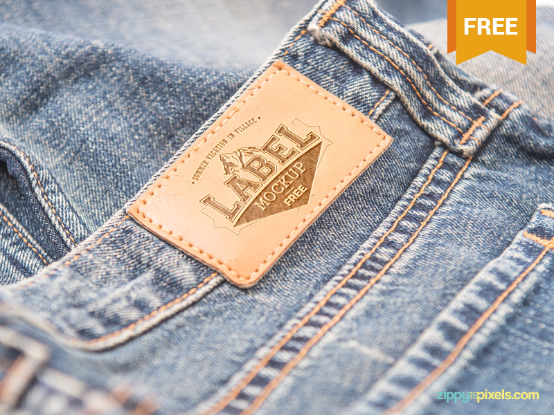 Download 2 Free Clothing Label Mockups by ZippyPixels on Dribbble