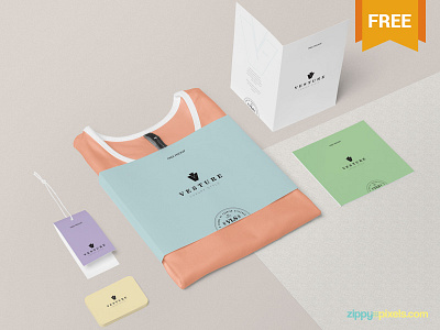 Free Fashion Branding Mockup Scene advertisement branding fashion free freebie mockup photoshop psd stationery