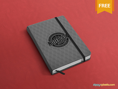 Free Classy Notebook Mockup branding free freebie mockup notebook photoshop psd register stationery