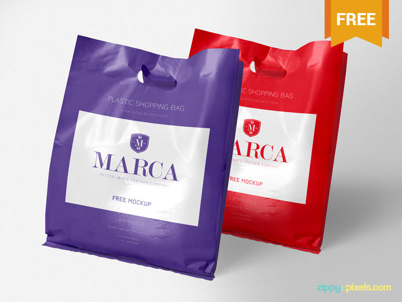 Download Free Plastic Bag Mockup by ZippyPixels on Dribbble