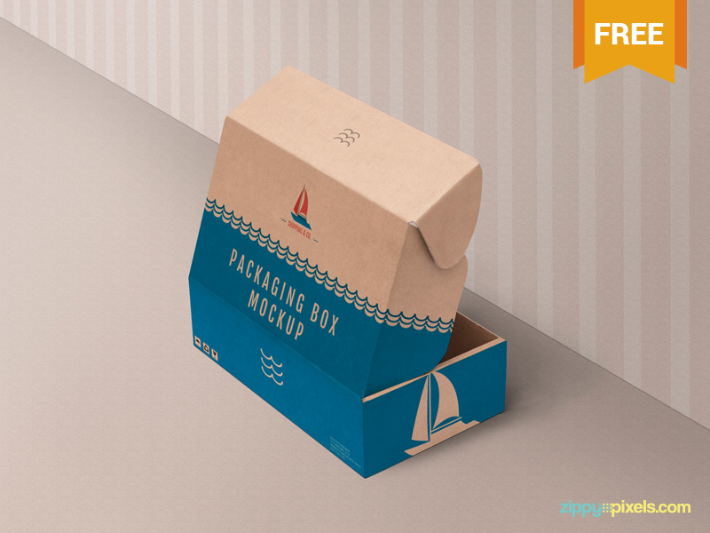 Download Free Product Box Mockup by ZippyPixels on Dribbble