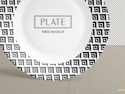 Download Free Ceramic Plate Mockup By Zippypixels On Dribbble