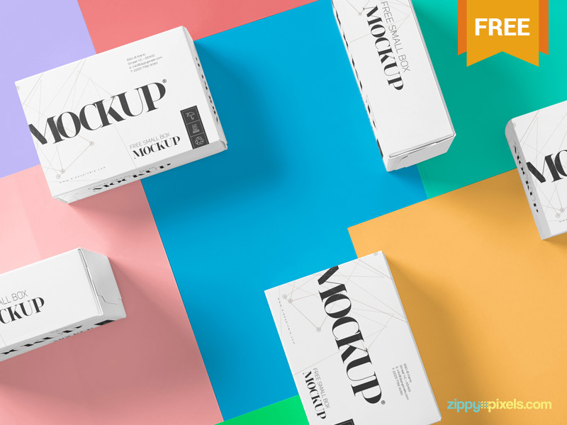 Download Free Beautiful Packaging Box Mockup by ZippyPixels on Dribbble