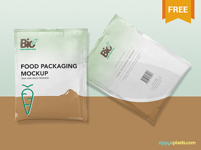 Free Foil Sachet Mockup branding free freebie mockup packaging photoshop psd sachet sealed