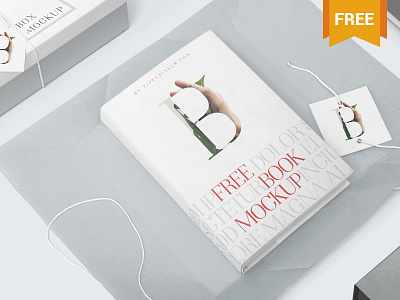 Free Fabulous Hardcover Book Mockup