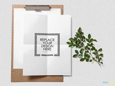 Free Realistic Paper Mockup by ZippyPixels on Dribbble