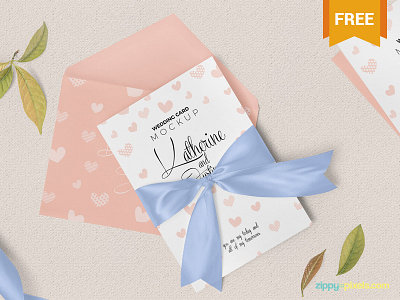 Free Sophisticated Wedding Invitation Mockup branding free freebie greeting invitation mockup photoshop presentation psd stationery