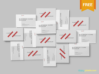 Free Visiting Card Mock Up