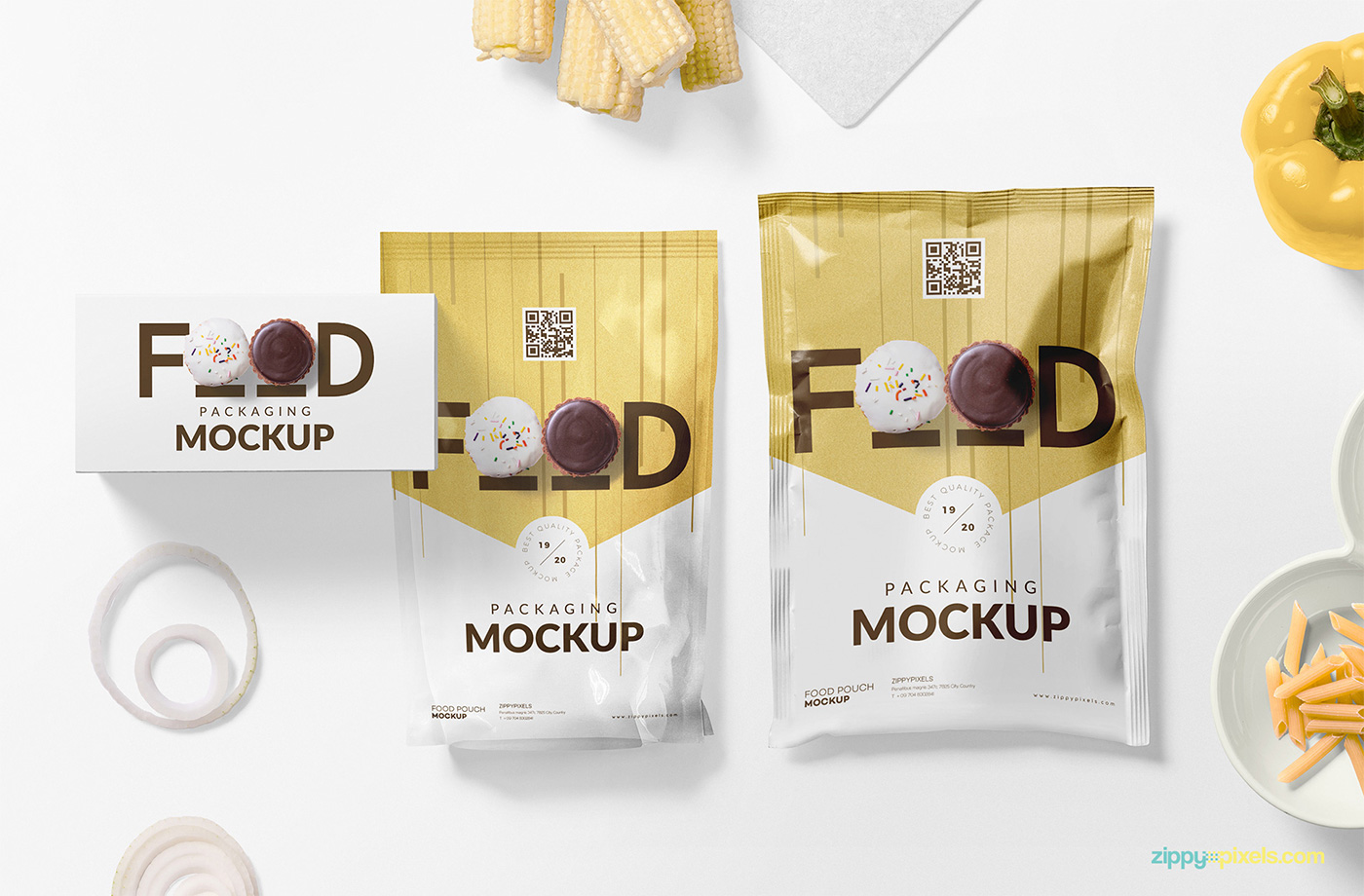 Download Free Food Packaging Mockup Psd By Zippypixels On Dribbble PSD Mockup Templates