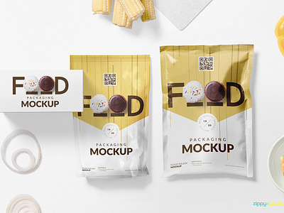 Download Free Food Packaging Mockup Psd By Zippypixels On Dribbble