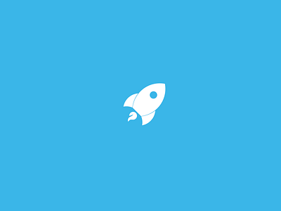 Rocket branding design flame icon identity logo logomark rocket teal upload