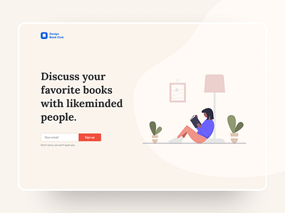 Design Book Club - Landing Page