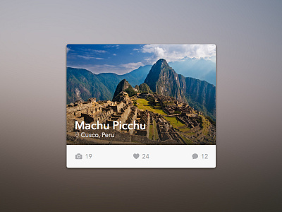 Travel Widget [Freebie] clean design free freebie interface minimal peru sketch tourism travel ui widget