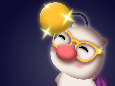 Moogle illustration vector