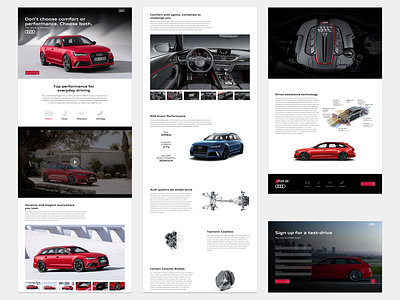 Audi RS6 overview page