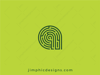 Letter A Maze Logo