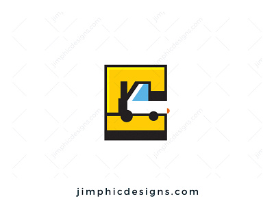 C Forklift Logo branding design graphic design letter logo