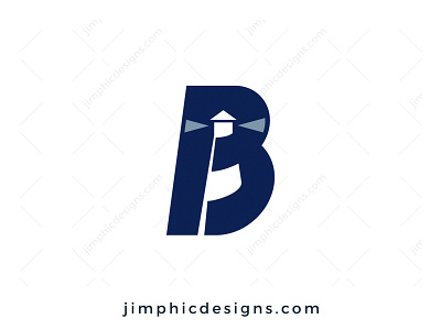 Lighthouse B Logo branding graphic design letter logo